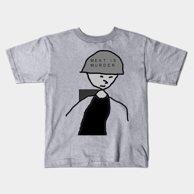 Meat is Murder Kids T-Shirt by TeeMax